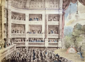 Szene in der Oper, ca. 1760
